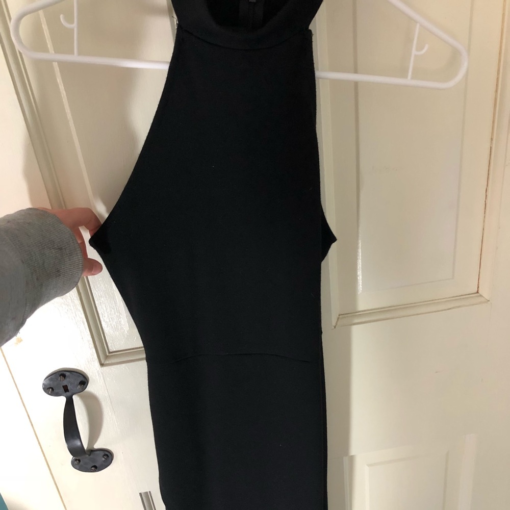 Black mini dress